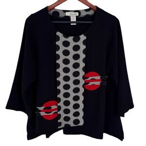 Moonlight by Y & S Small Wearable Art to Wear Artsy Shirt Top Abstract Unique